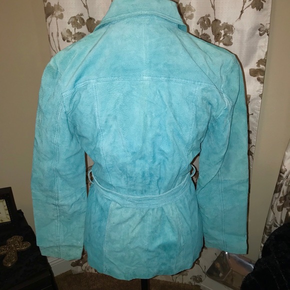 New Arrival Paradiso Jacket turquoise suede SM - Picture 4 of 5